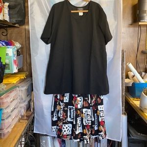 Black two piece dress